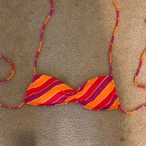 Victoria’s Secret Orange/Red/Pink Bikini Top